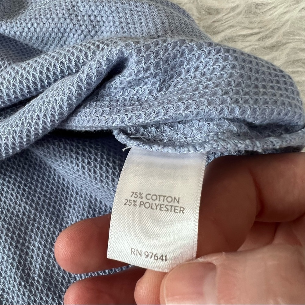 J Jill cornflower blue textured cowl neck pull over Small - Picture 5 of 7